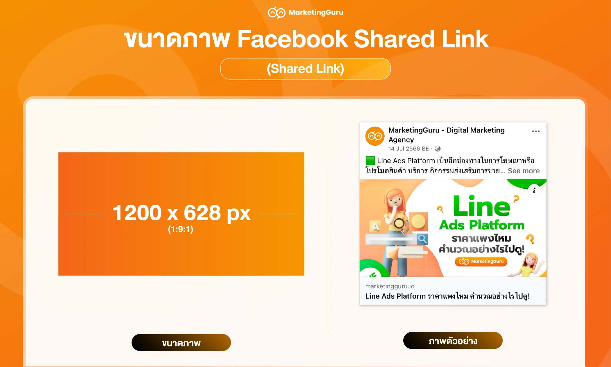 ขนาดภาพ Facebook
