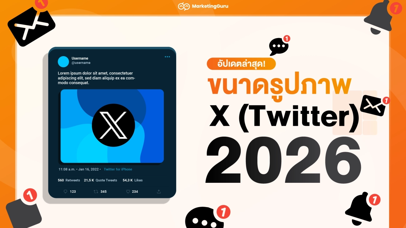ขนาดรูปtwitter ปี2026